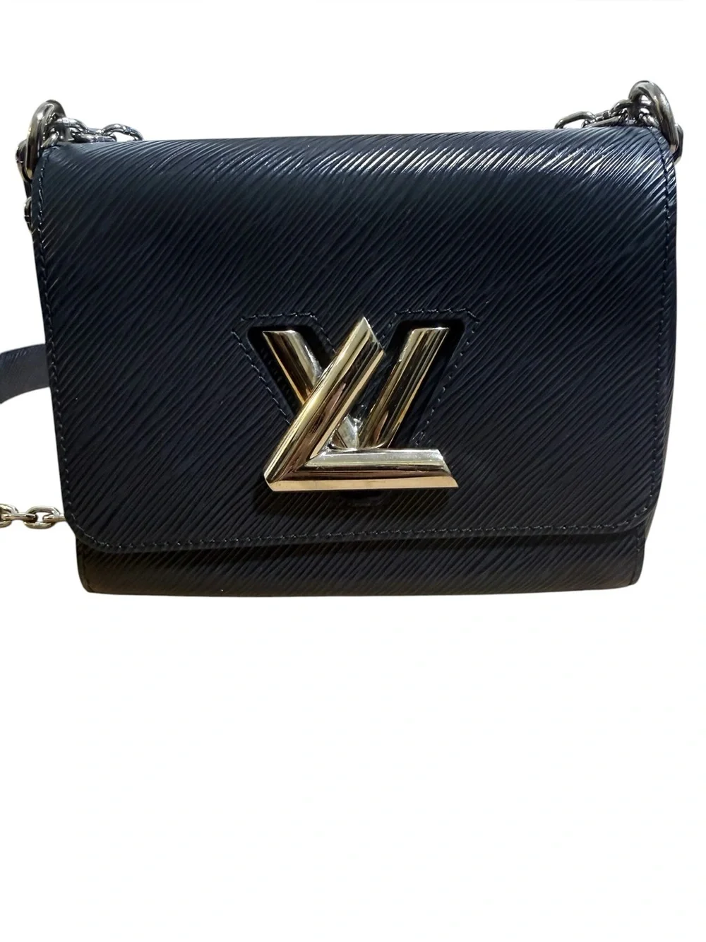 Louis Vuitton Twist PM Black Epi Leather Chain Crossbody Bag w Dust Bag